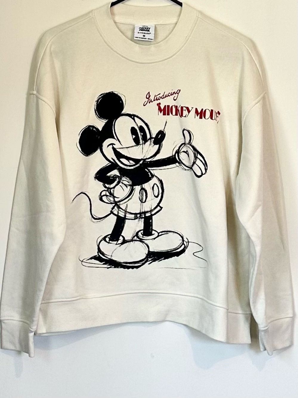 Disney Mickey Mouse at Primark Off White Mickey Mouse Sketch Crewneck - Medium